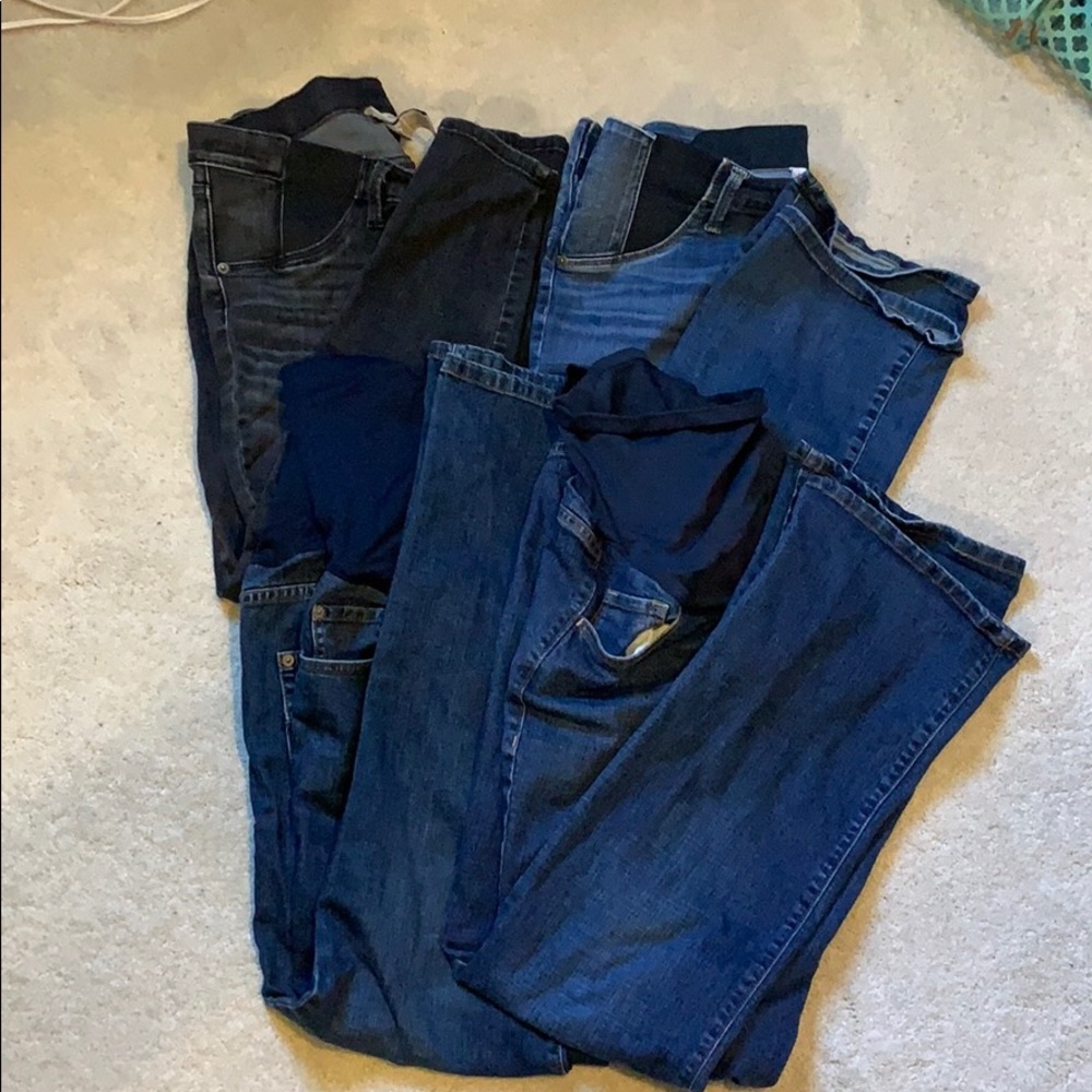 Lot of 4 maternity jeans size 12